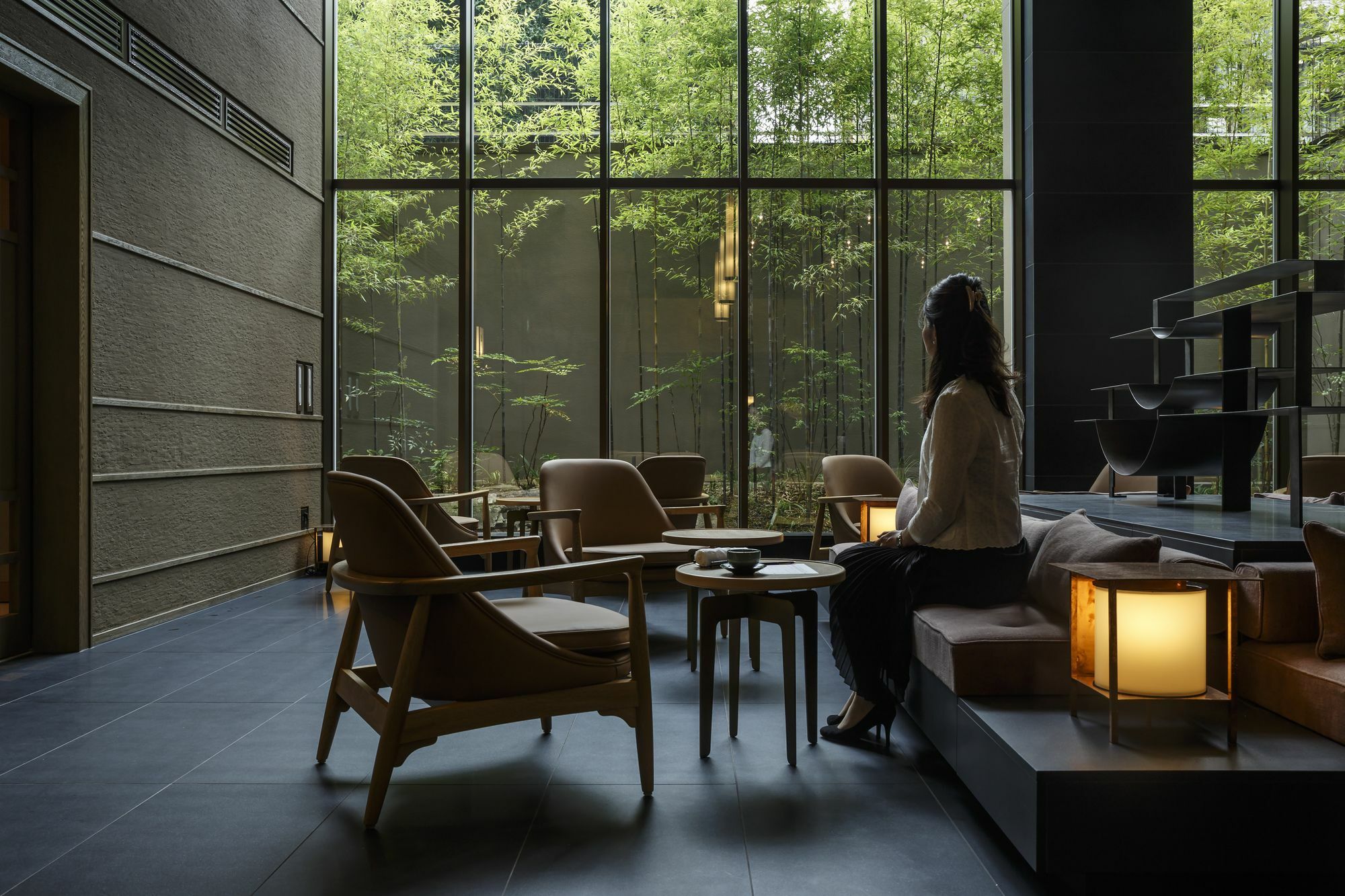 Hotel The Celestine Kyoto Gion Bagian luar foto The lounge at the hotel